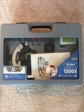 Kids 1200X Microscope Set - Blue Case